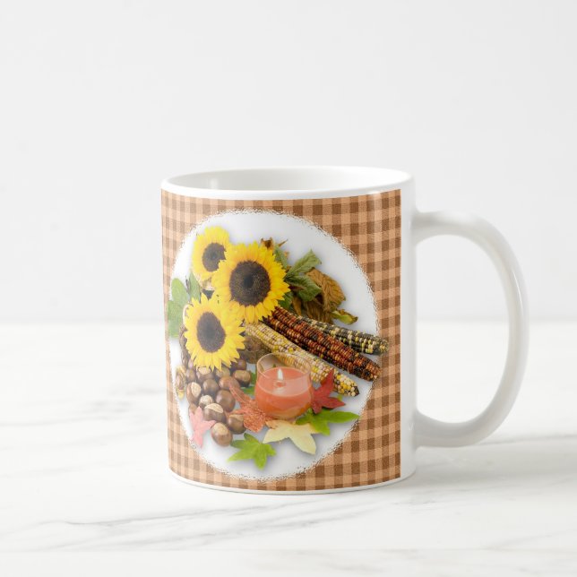 Höstuppställning för Blommigt Kaffemugg (Höger)