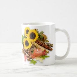 Höstuppställning för Blommigt Kaffemugg
