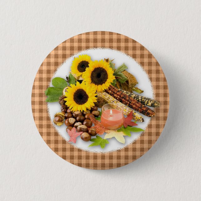 Höstuppställning för Blommigt Knapp (Framsida)