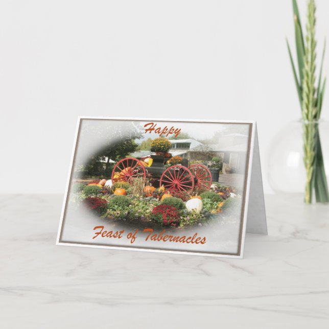 Höstvälsignelse för Tabernacles-kort Kort (Framsida)