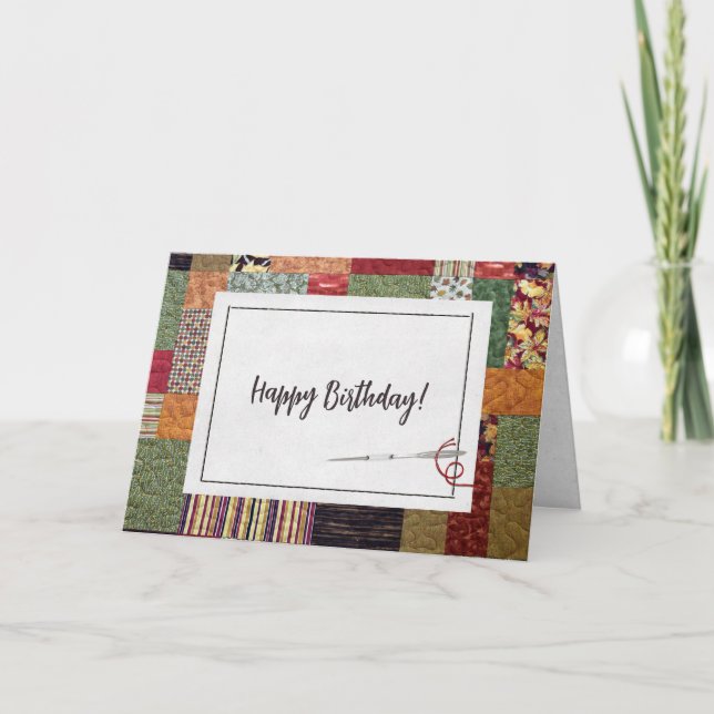 Höstvängstecken för födelsedagen kort (Framsida)