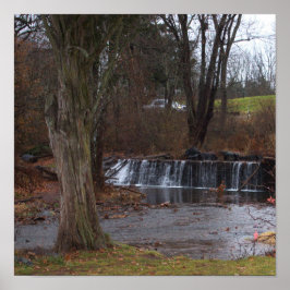 Höstvattenfall Poster