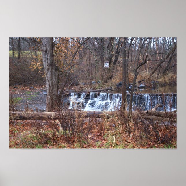 Höstvattenfall Poster (Framsidan)