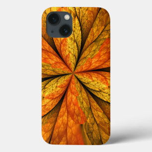 Höstväxt, Modern Abstrakt Fractal Art Löv