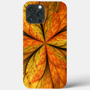 Höstväxt, Modern Abstrakt Fractal Art Löv