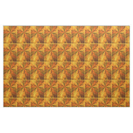 Höstväxt, Modern Abstrakt Fractal Art Löv Tyg