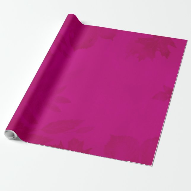 Höstvicklare: Löv-adorned Presentpapper (Utrullad)