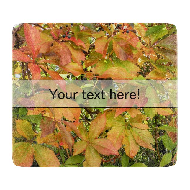 Höstvild grapevine löv (Framsidan)