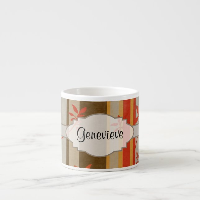 HöstVines och randar Espressomugg (Framsidan)