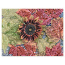 HöstVintage Solros Rustic Brown Maple Löv