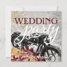 HöstVintagens inbjudningar till motorcykelbröllop
