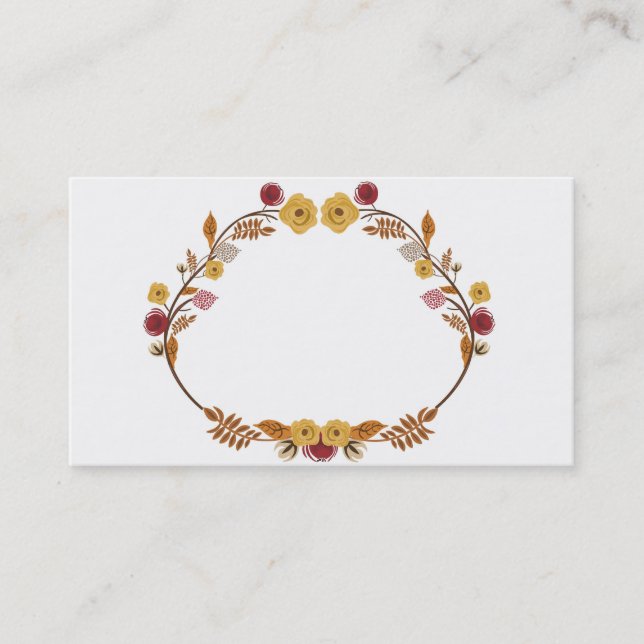 Höstvisitkort Visitkort (Framsida)