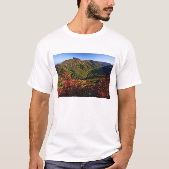 Höstvy över Linville Gorge ofta kallad T-shirt (Framsida)