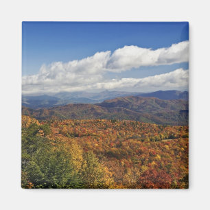 Höstvy över södra Appalachiska bergen Magnet