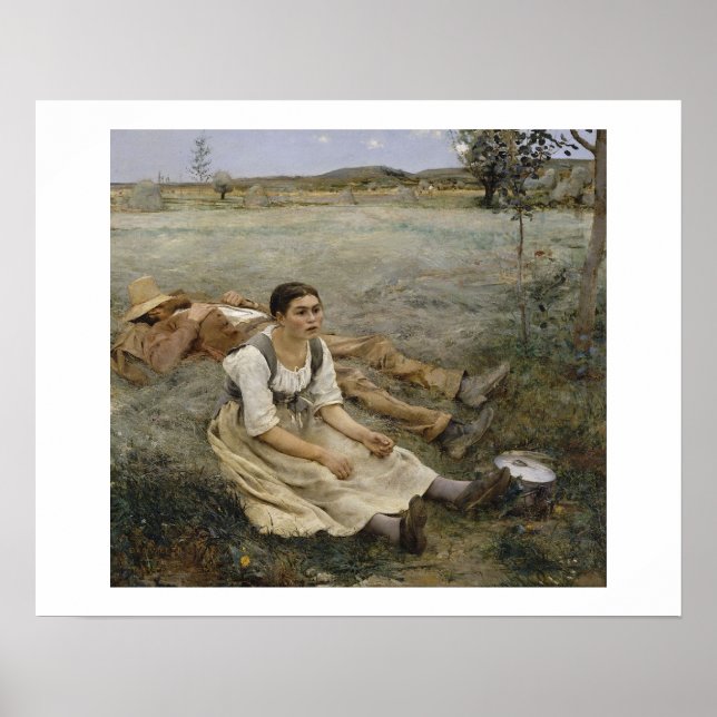 Hösul — Jules Bastien-Lepage (1877) Poster (Framsidan)