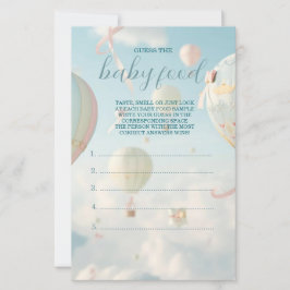 Hot air balloon baby shower game