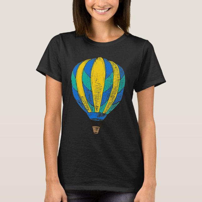 Hot Air Balloon Festival Ballooning Pilot Balloons T Shirt (Framsida)