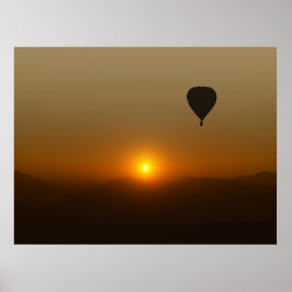 hot air balloon poster