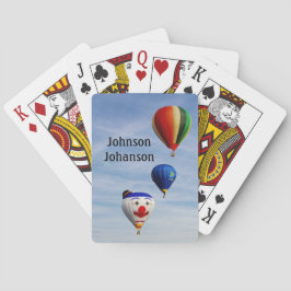 Hot Air Ballooning 3 balloons in sky  Casinokort