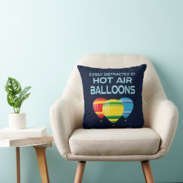 Hot Air Balloons Funny Quote Kudde