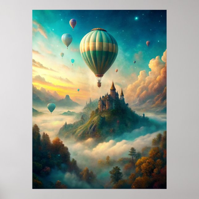 Hot Air Balloons Poster (Framsidan)