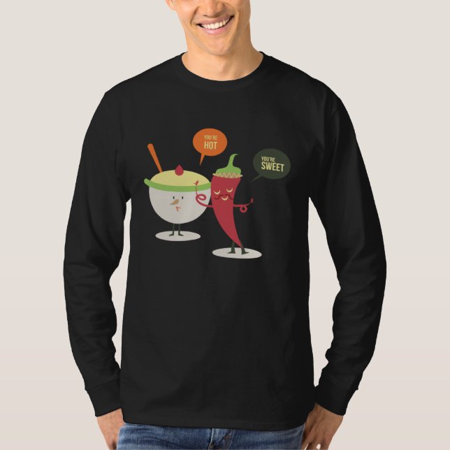Hot and Sweet Chili Pepper Ice Cream T Shirt (Framsida)