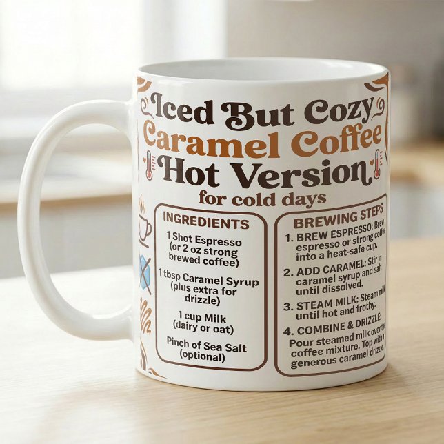 Hot Caramel Latte Recipe Cozy Kaffemugg (Skapare uppladdad)