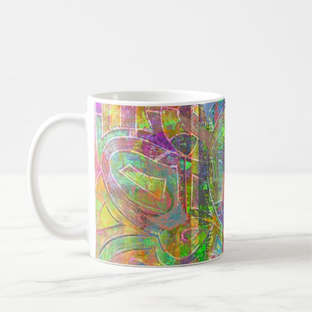 "Hot Chinese Food" abstract art coffee mug  Kaffemugg (Vänster)
