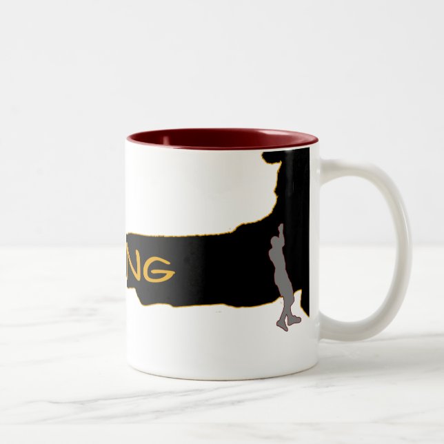 hot climbing cup Två-Tonad mugg (Höger)