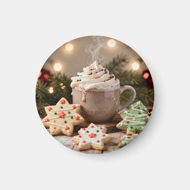 Hot Cocoa and Sugar Cookies | Christmas Magnet (Framsidan)