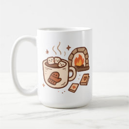 Hot Cocoa & Fireplace Kaffemugg