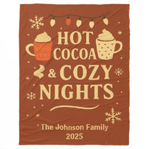 Hot Cocoa & mysiga nätter familjefilt