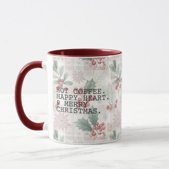 Hot Coffee Merry Christmas Mugg (Vänster)