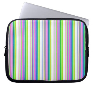 Hot colorful neon stripes laptop fodral