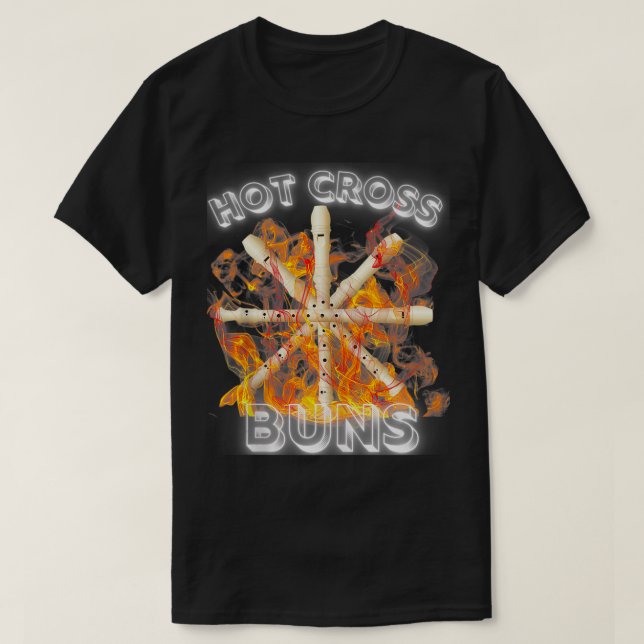 Hot Cross Buns  T Shirt (Design framsida)