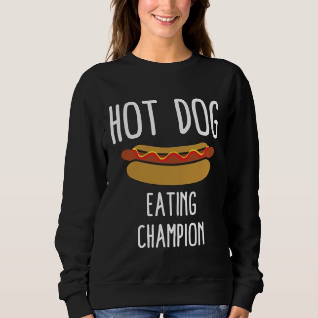 Hot Dog Eating Champion T Shirt (Framsida)
