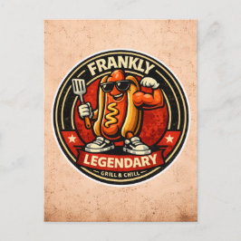 Hot Dog - Frankly Legendarisk - Matfreaks Vykort