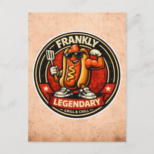 Hot Dog - Frankly Legendarisk - Matfreaks Vykort