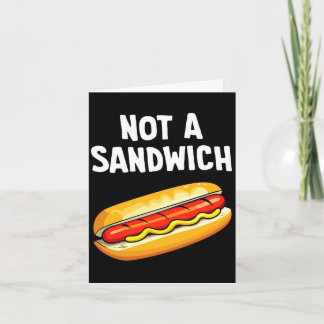 Hot dog not a sandwich performance kort