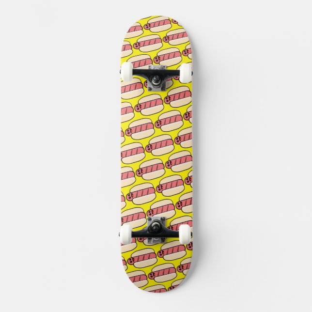 Hot Dog Party Mini Skateboard Bräda 18,5 Cm (Framsida)
