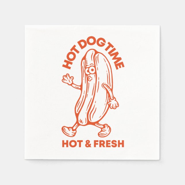 Hot Dog Time Pappersservett (Framsidan)