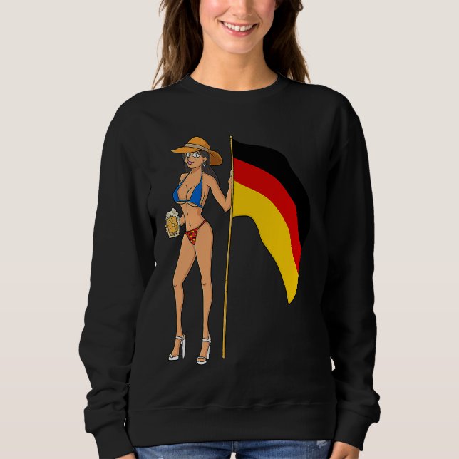 Hot Fan Girl Germany T Shirt (Framsida)