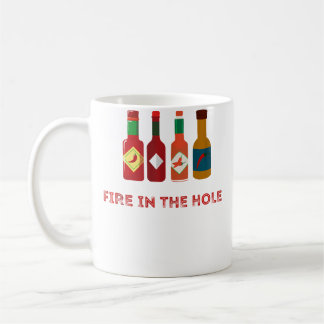 Hot Funny Foodie Spicy Hot Chilli Pepper Sauce Kaffemugg