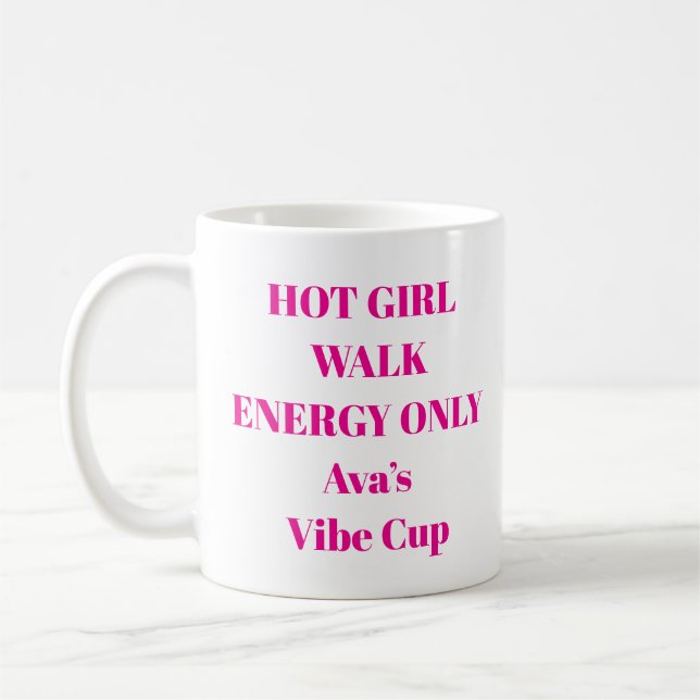 Hot Girl Walk Energimugg Kaffemugg (Vänster)