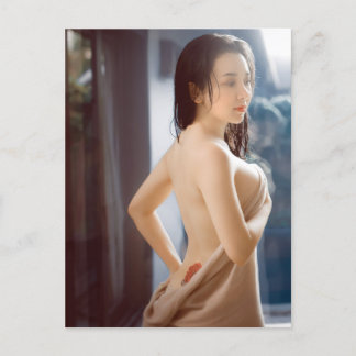 Hot Japanese Pin Up Model Photo Postcard Vykort