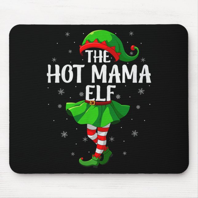 Hot Mama Elf Christmas Girls Women Elf Squad Xmas  Musmatta (Framsidan)