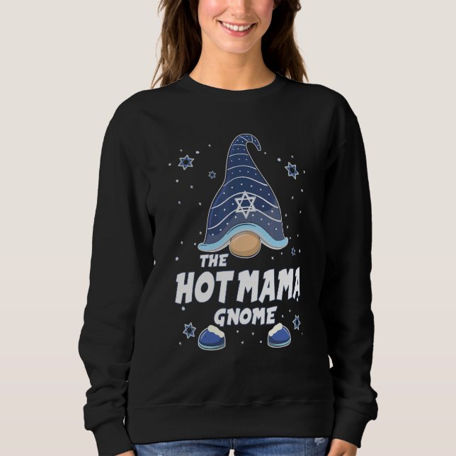 Hot Mama Gnome  Hanukkah Family Matching for men w T Shirt (Framsida)