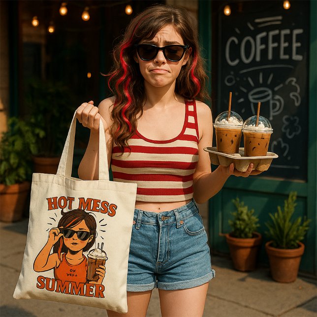 Hot Mess Summer – Indie Vibes Tote Bag Tygkasse (Skapare uppladdad)