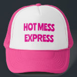 Hot Mess Trucker Hat Keps<br><div class="desc">Let this be a hat for your next bachelorette party. change color if you prefer- check out other options under bachelorette section</div>