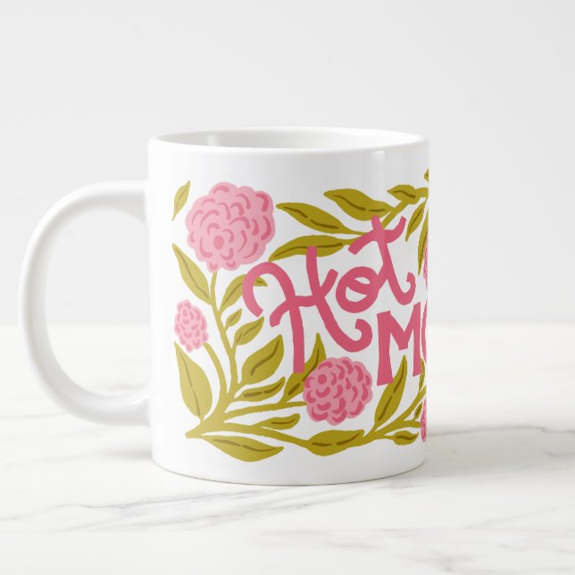 Hot Momma Mother's Day Jumbo Mug Mugg (Vänster)